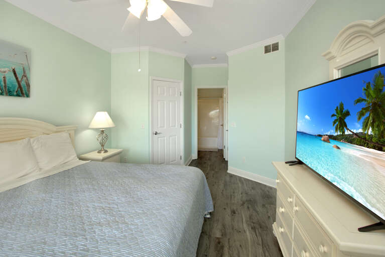 Bedroom 3 with TV & Master Bath Bedroom 3 with TV & Master Bath