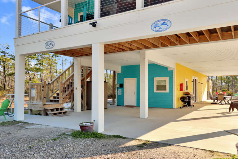 Covered Parking Under House