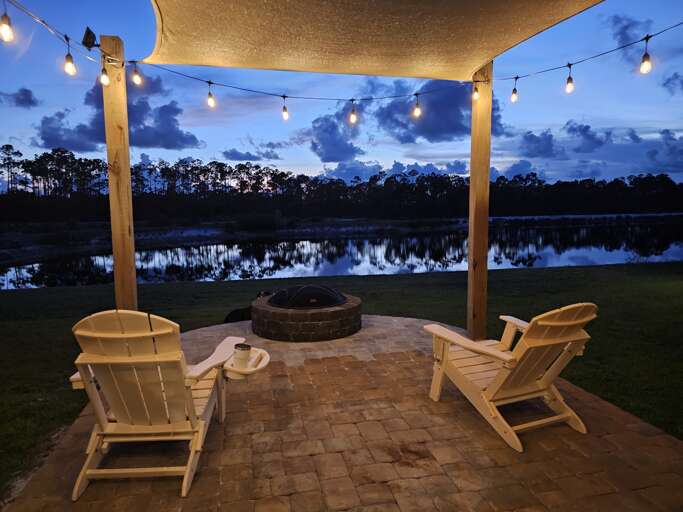 Backyard View Fire Pit