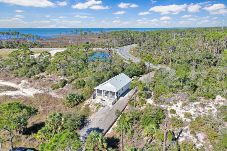 Located on Beachside with Bay in Background