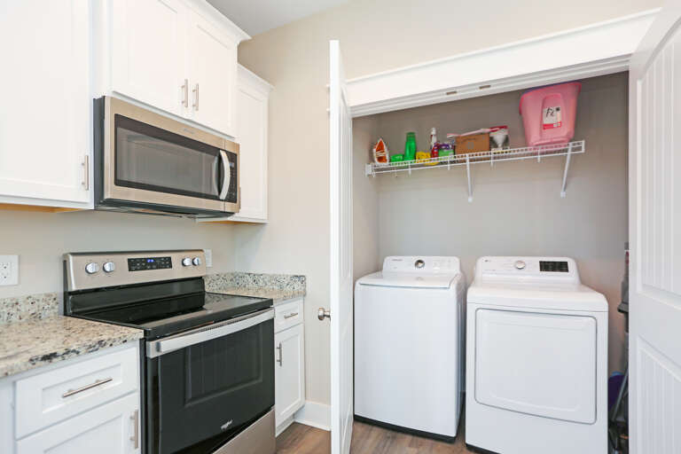 Laundry Closet in Kitchen