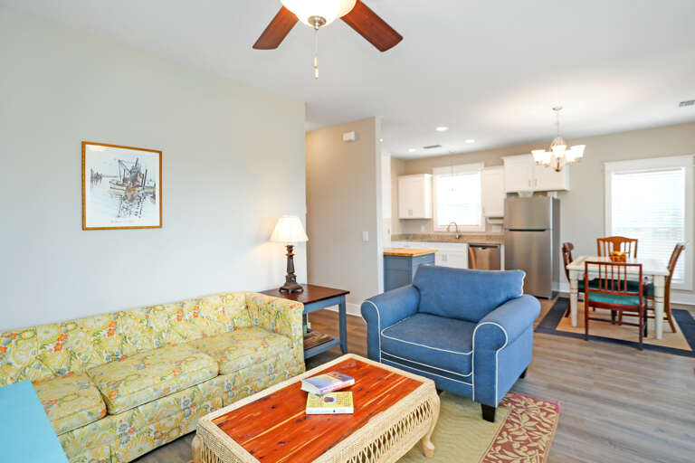 Living Room, Kitchen and Dining