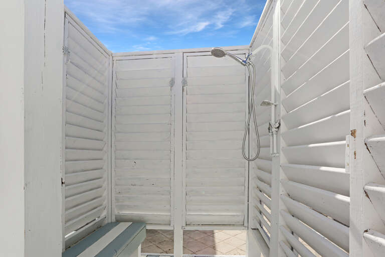Enclosed Outdoor Shower