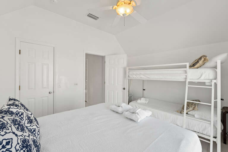 Bedroom 3 w/ Bunks and closet