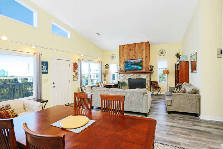 Dining Area & Living Room