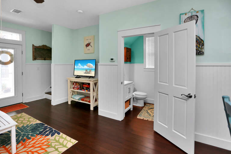 Living Room with Half Bath