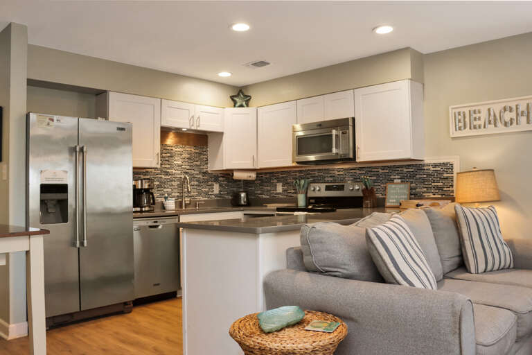 Living Area and Kitchen