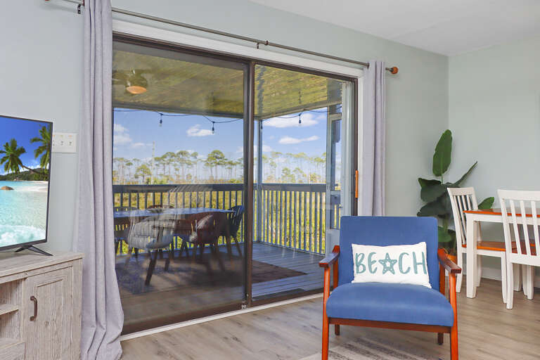 Living Room with Screened Deck