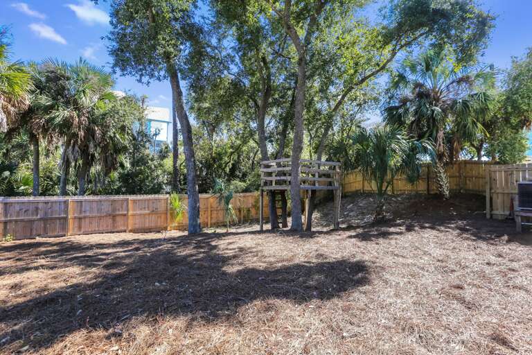 Treehouse in Backyard
