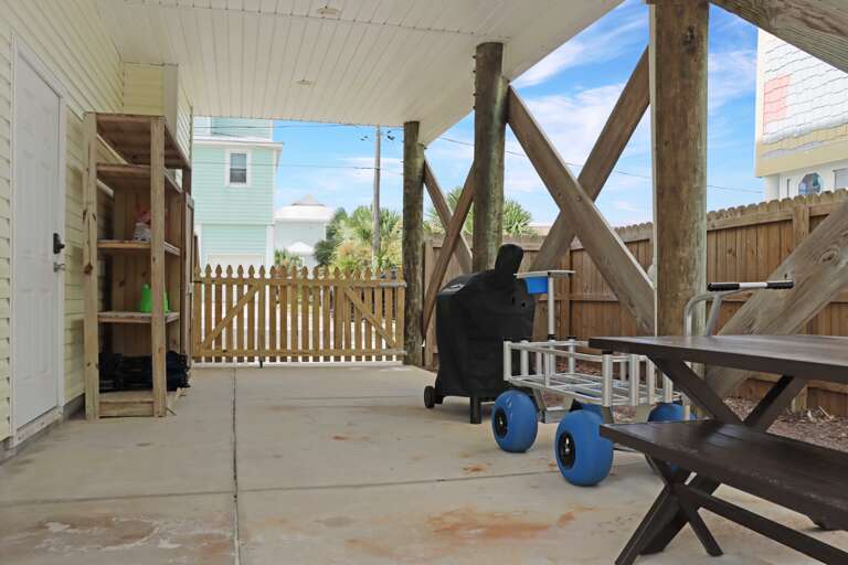 Under House with Gate