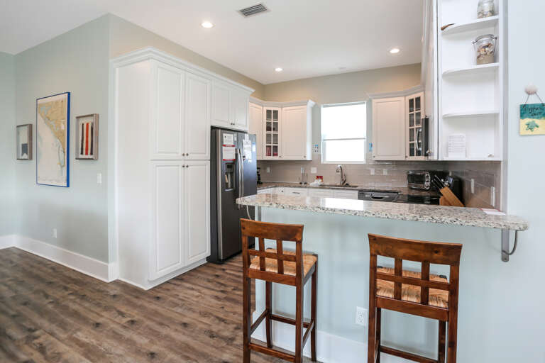 Kitchen with Bar Seating Kitchen with Bar Seating