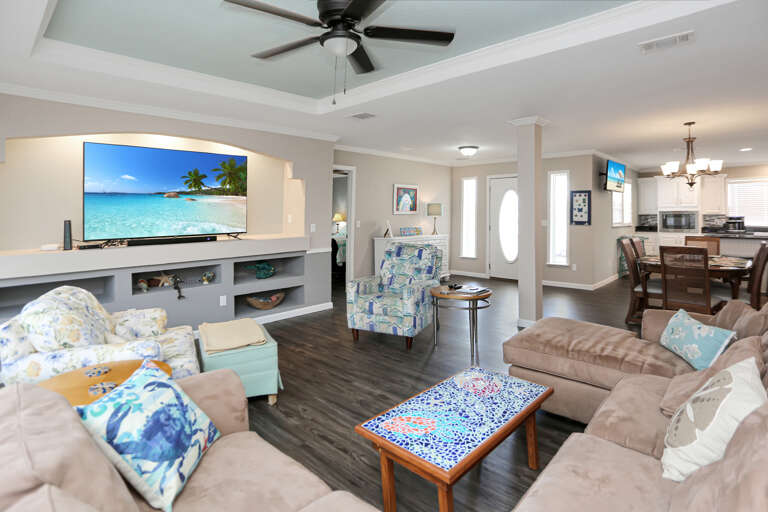 Living Room with Giant TV Living Room with Giant TV