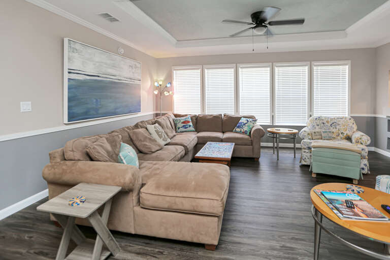 Living Room with Sectional Sleeper Sofa Living Room with Sectional Sleeper Sofa