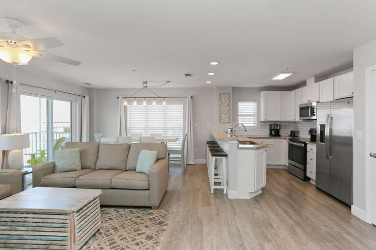Living Room, Kitchen & Dining