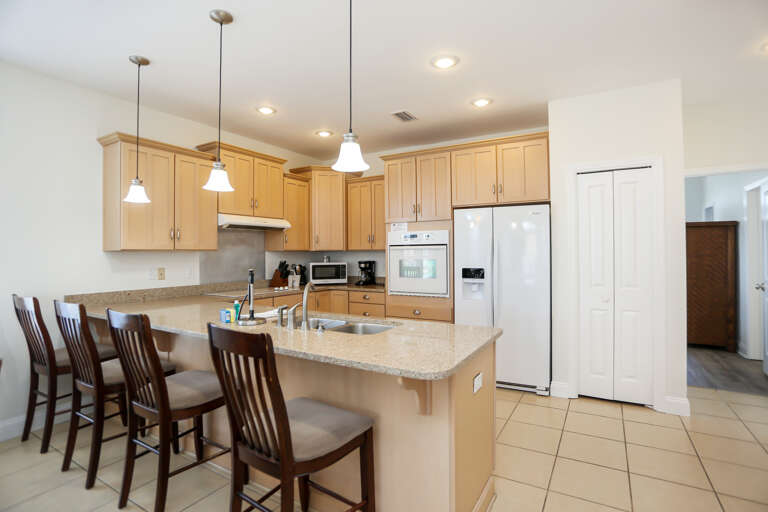Kitchen with Bar Seating Kitchen with Bar Seating
