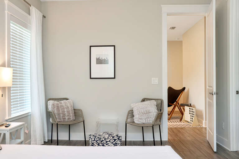 Bedroom 2 with View into Hang Out Spot