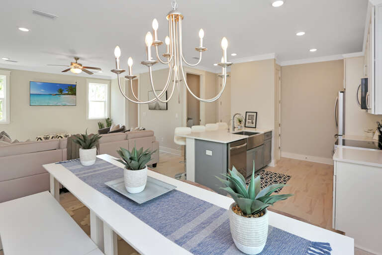 Dining Area, Kitchen & Living Room