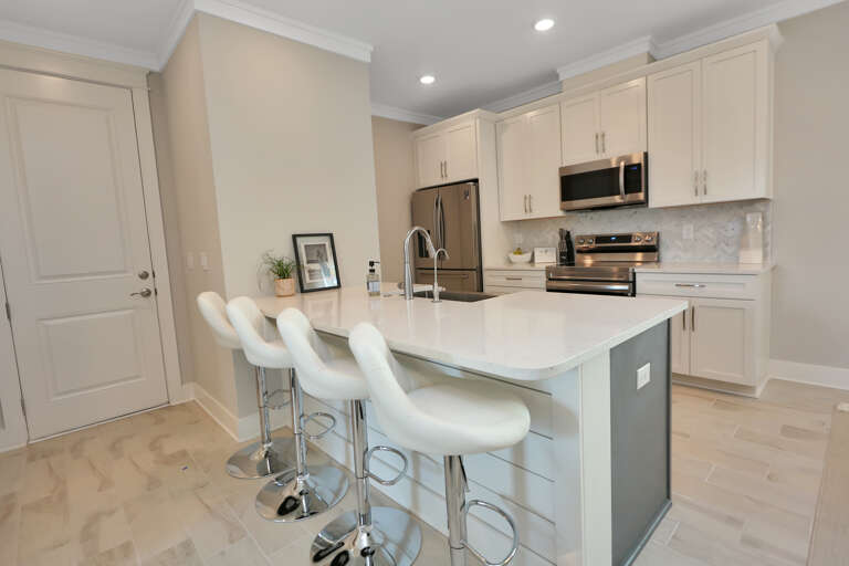 Kitchen with Bar Seating