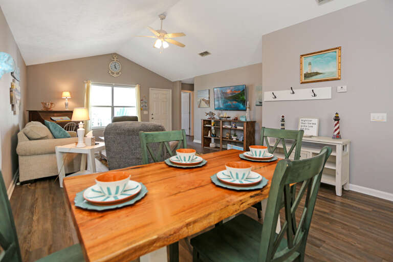 Dining Area View into Living Room