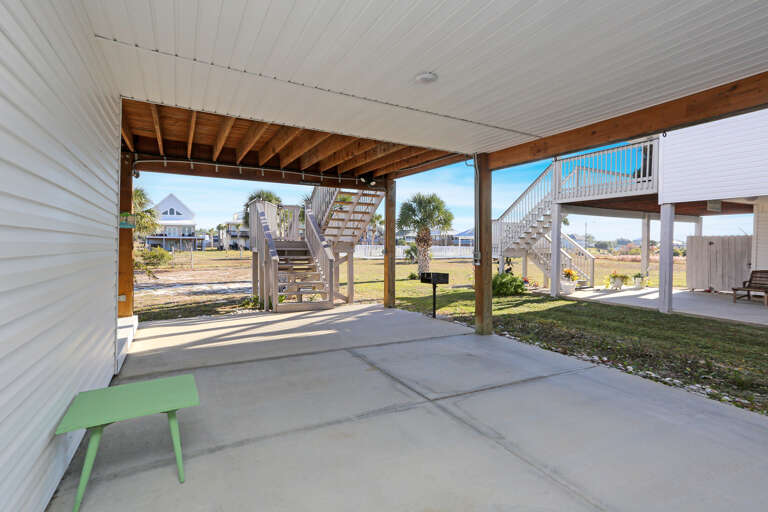 Grilling Area Under House