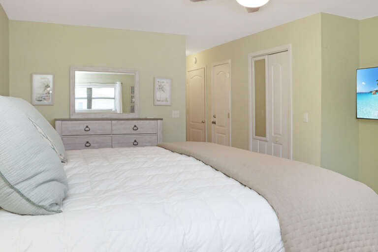 Bedroom 2 with TV & Full Bath