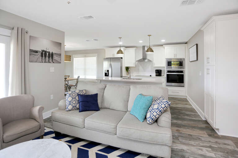 Upstairs Living Room & Kitchen