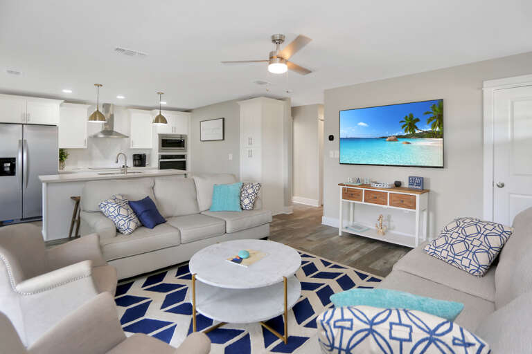Upstairs Living Room with TV