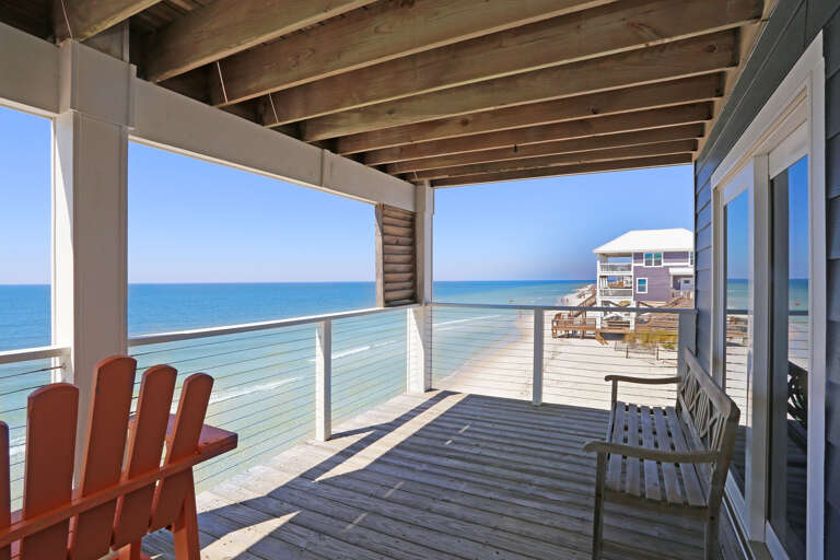Gulf Front Deck off of Living Room