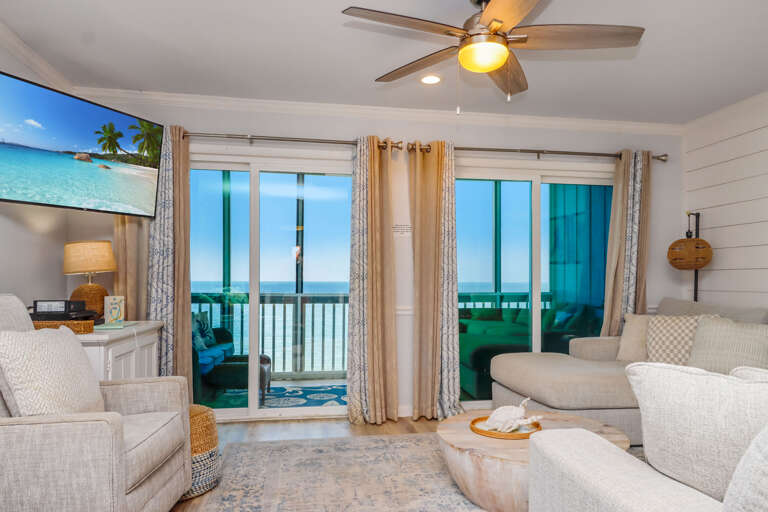 Beachfront Living Room View