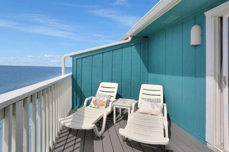 Bedroom 1 - Lounging on Gulf Front Deck Bedroom 1 - Lounging on Gulf Front Deck