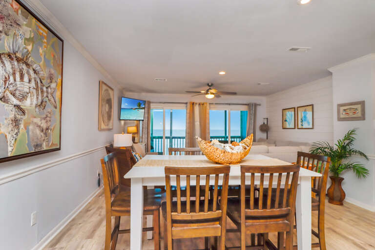 Dining Area with Beach View