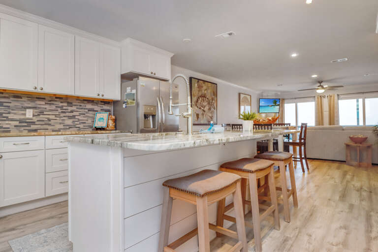Kitchen with Bar Seating