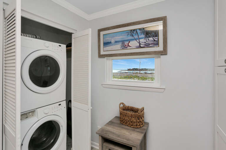 Laundry Closet in Kitchen