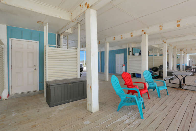 Outdoor Shower Under House