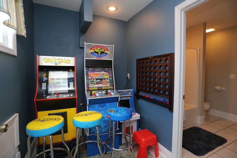 Arcade Room Connects to Full Bath off Bedroom 3