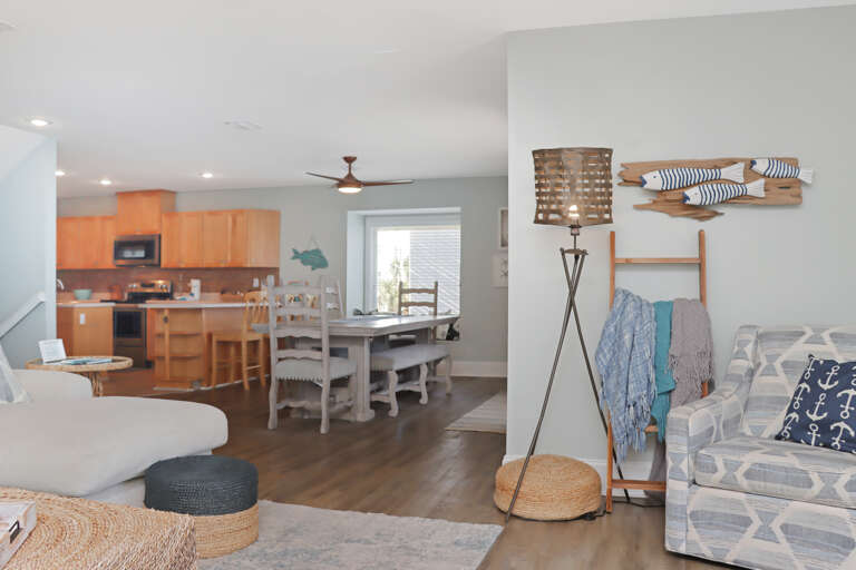 Living Room, Dining Area and Kitchen