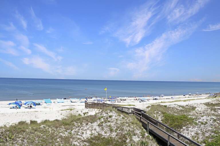View of Community Beach Boardwalk