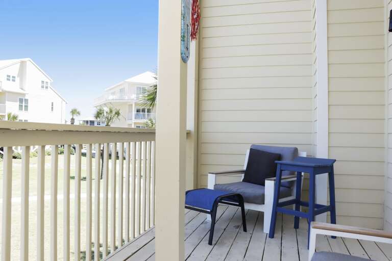 Covered Beach Front Deck on Main Floor