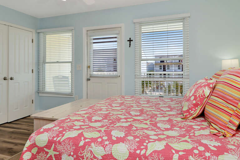 Bedroom 1 - View onto Beach Side Deck