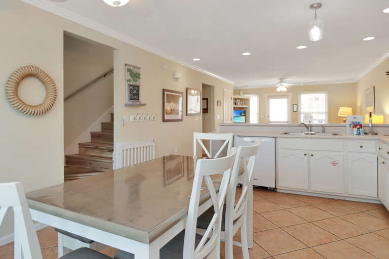 Eat-In Kitchen with Stairs to 2nd Floor