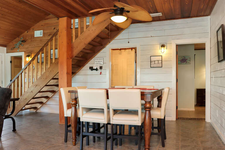 Dining Area, Master Bedroom and Full Bath
