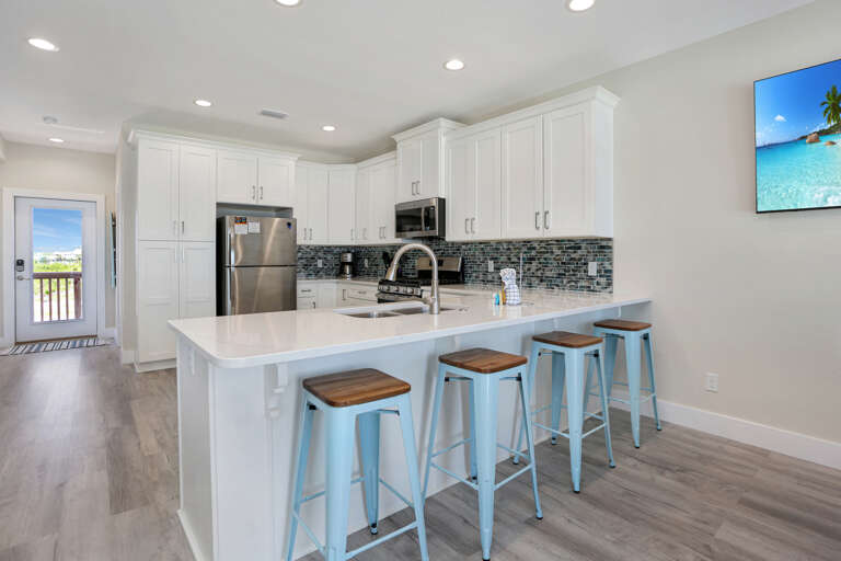 Kitchen with Bar Seating Kitchen with Bar Seating