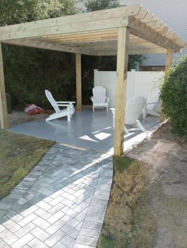 Backyard Pergola Area