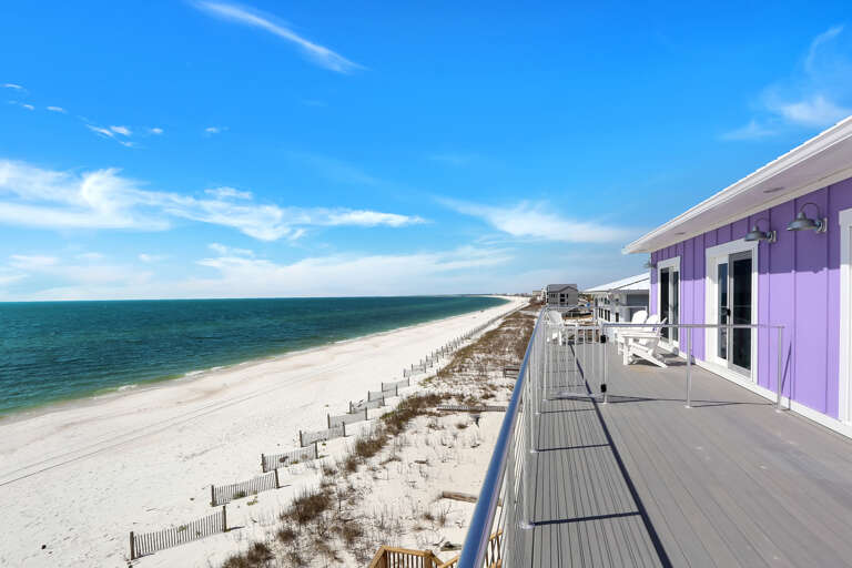 Top Floor Gulf Front Deck View to the West