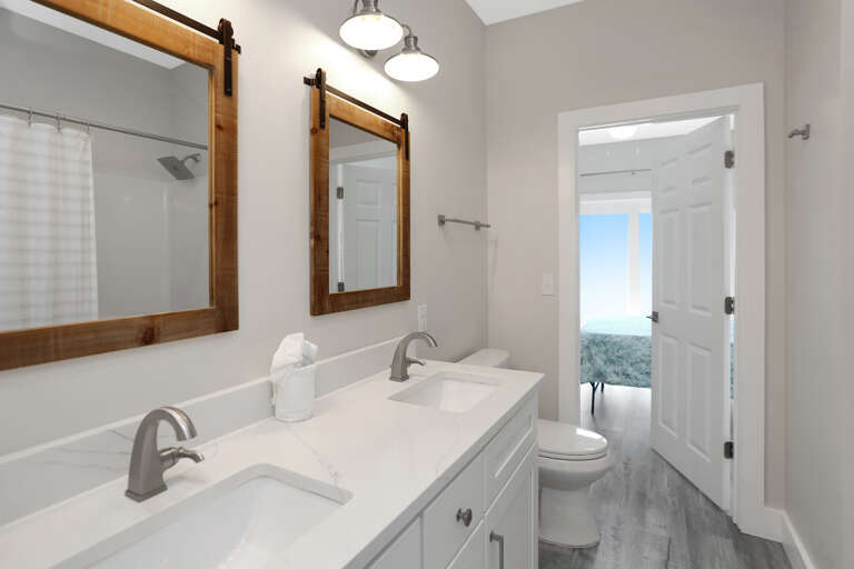 Full Bath Connected Bedroom 1 & 2