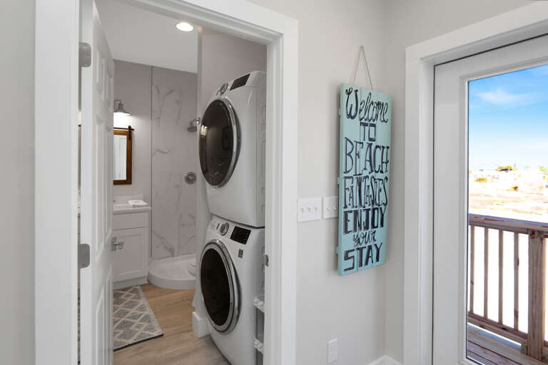 Full Bath on Main Level with Laundry