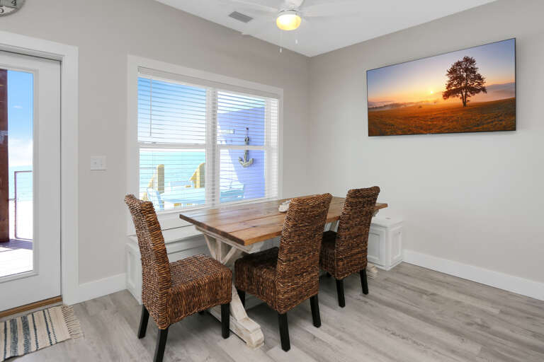 Gulf Front Dining Area