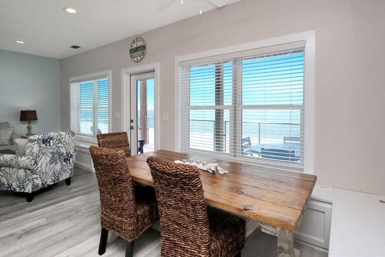Gulf Front Dining View