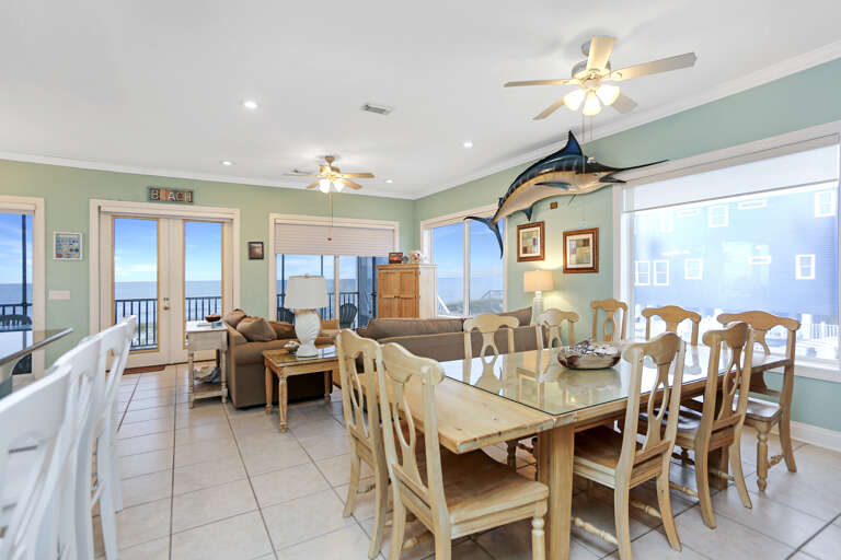 Dining Area & Living Room