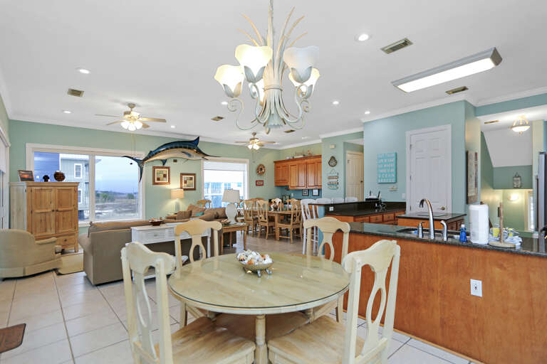 Dining, Kitchen & LIving Area